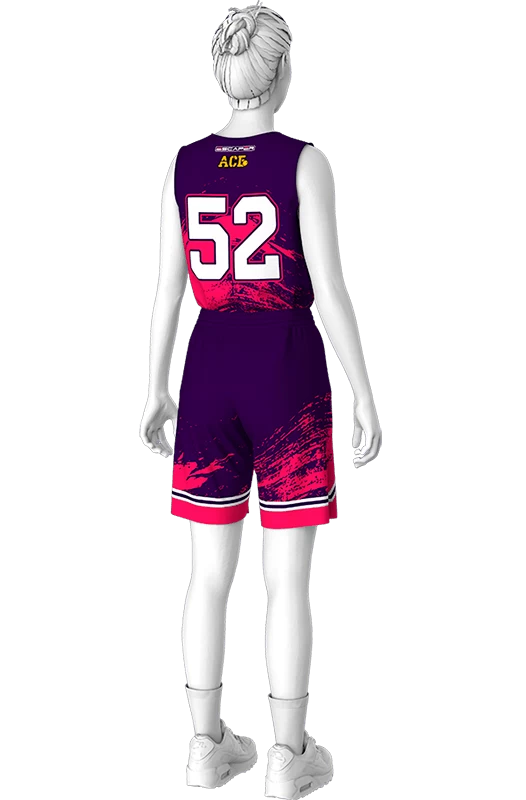 BSK-AW1.0 Баскетбол Женский Майка BSK-M-W-A06 и Шорты BSK-ШЖ-А02 Спина