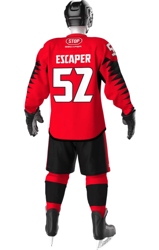 HOC-A06.1 КОМФОРТ + Хоккеист Джерси HOC-DJ-M-A08FNP34 Спина